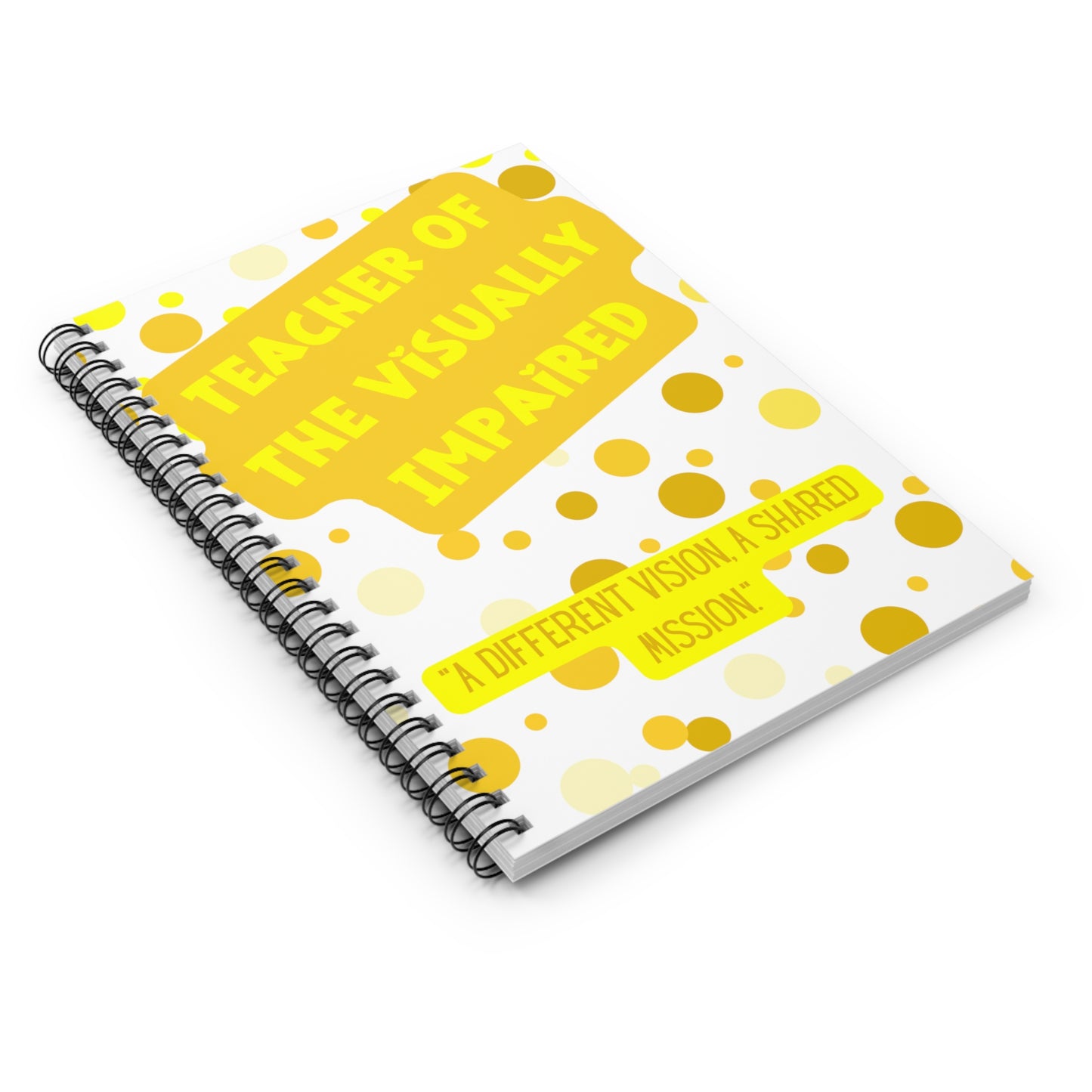Teacher of the Visually Impaired Spiral Notebook - Ruled Line