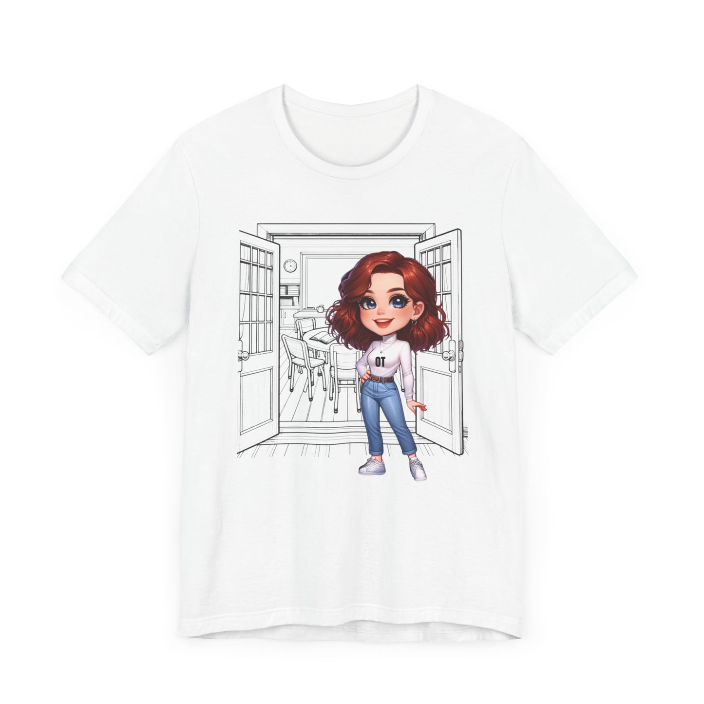 OT school, (auburn hair) Jersey Short Sleeve Tee