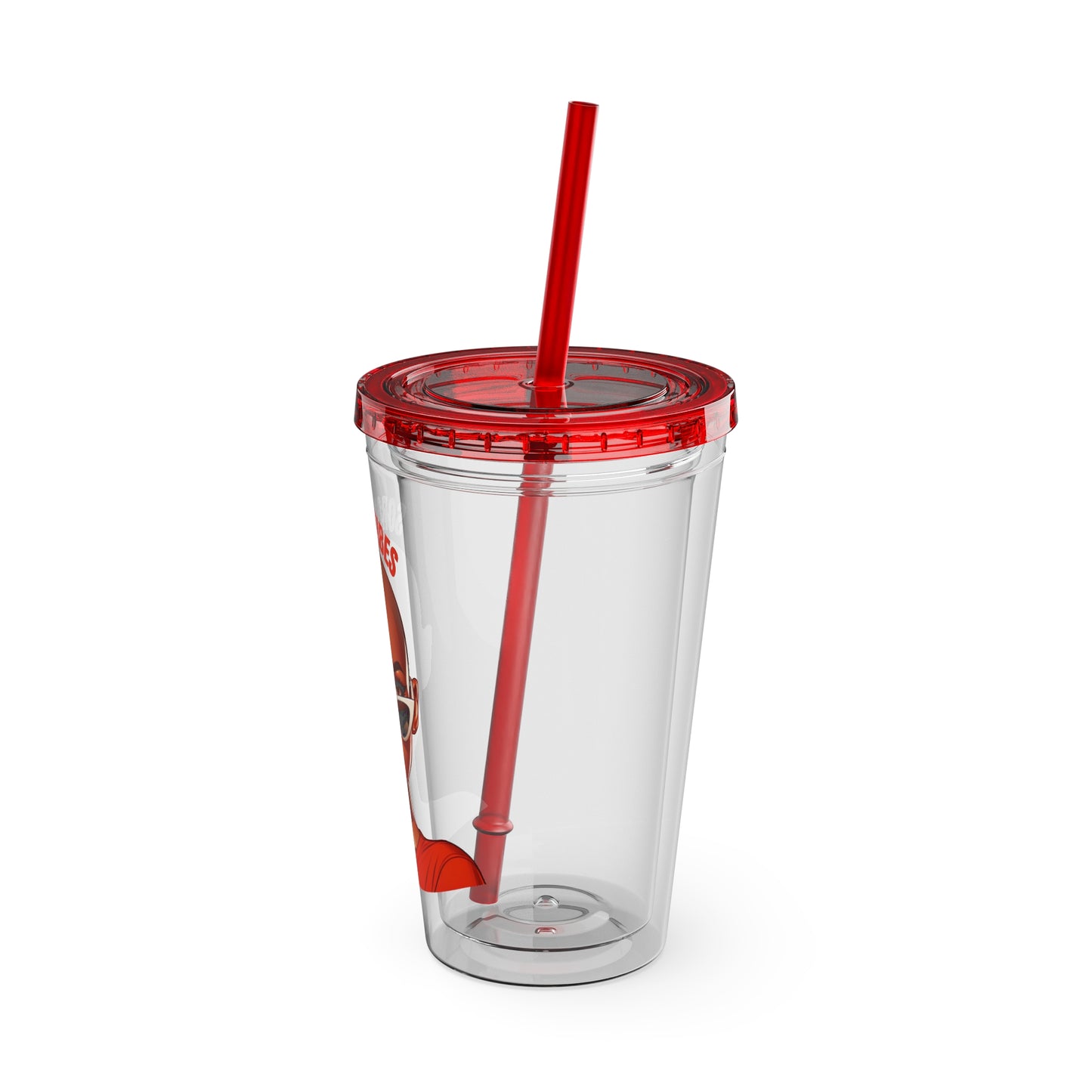 Soror Vibes r/w Sunsplash Tumbler with Straw, 16oz