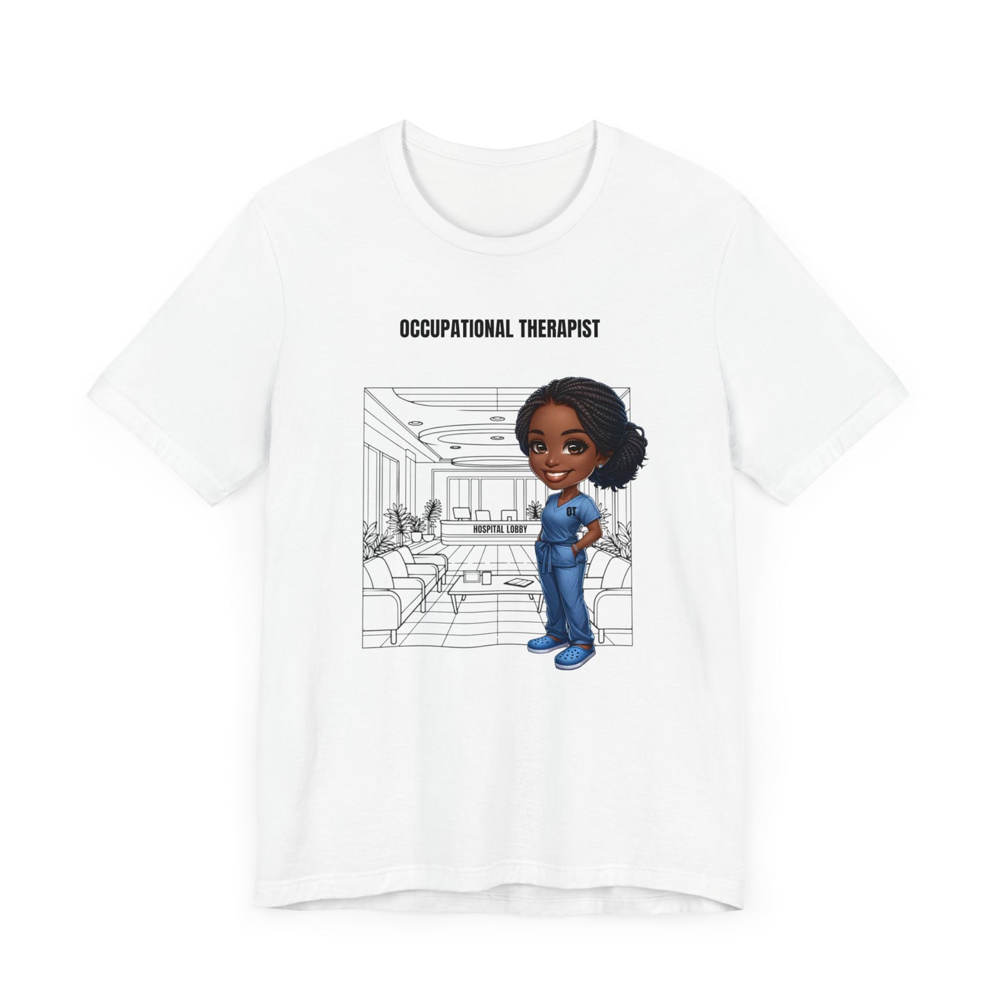 OT hospital, (BL, braids) Jersey Short Sleeve Tee