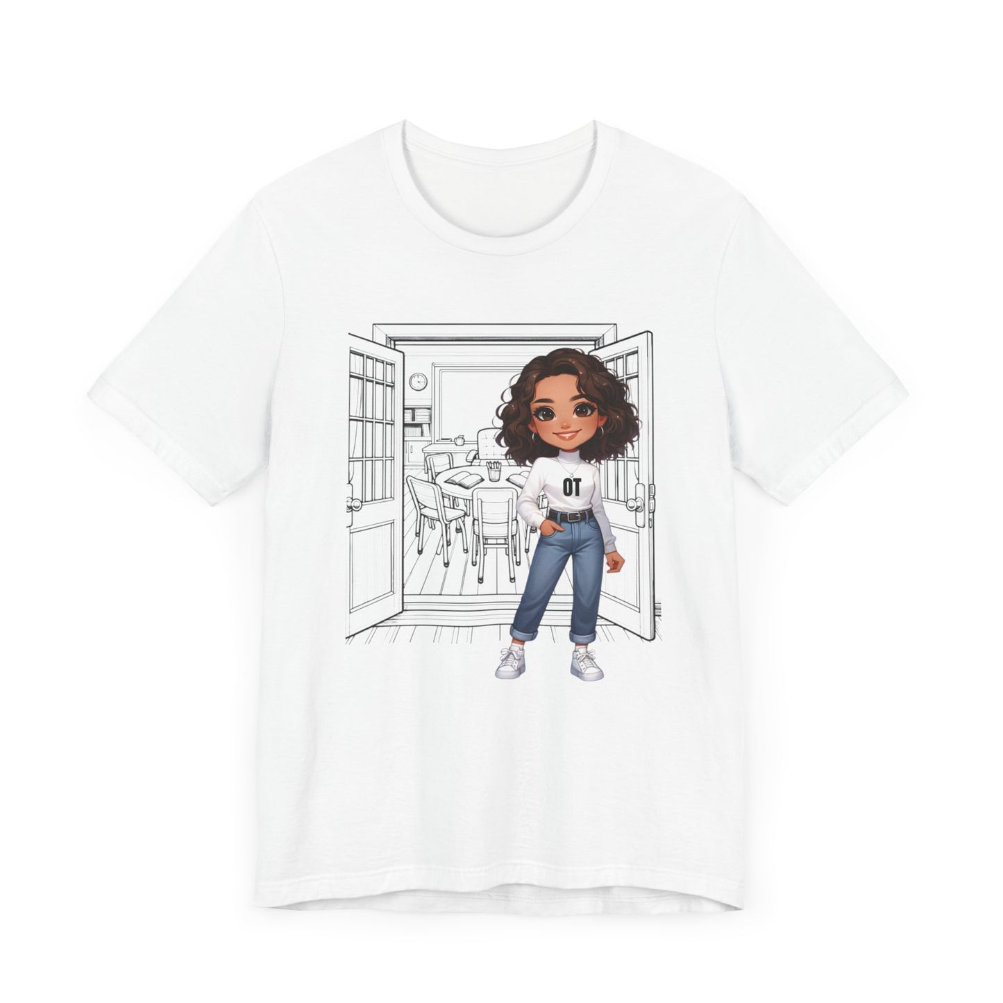 OT school, (brown hair) Jersey Short Sleeve Tee