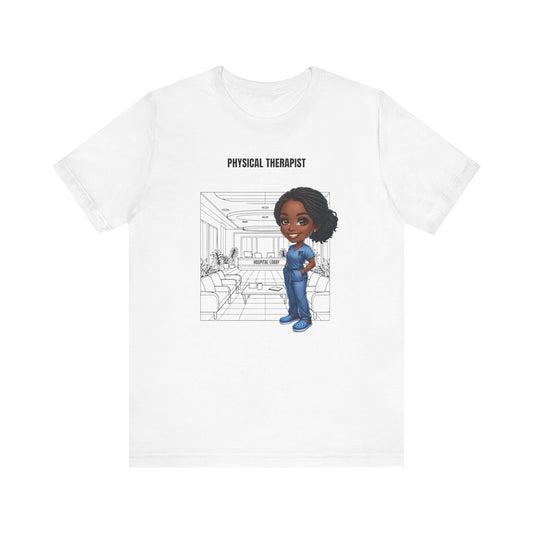 PT Caricature-hospital, (BL, braids) Jersey Short Sleeve Tee
