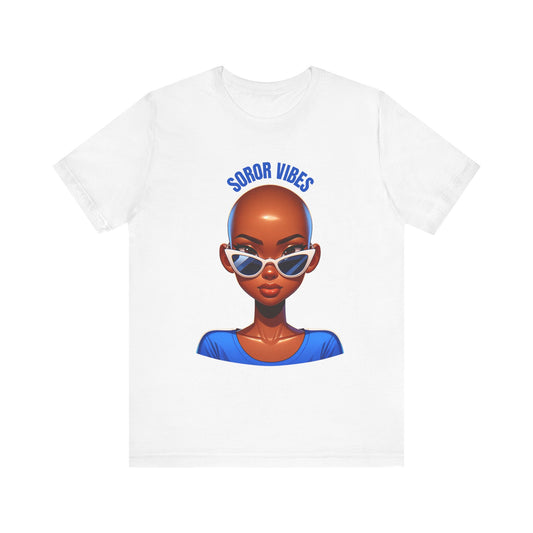 Soror Vibes b/w Jersey Short Sleeve Tee