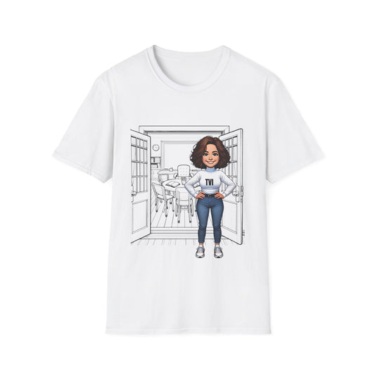 TVI (Teacher of the Visually Impaired) brown hair Unisex Softstyle T-Shirt