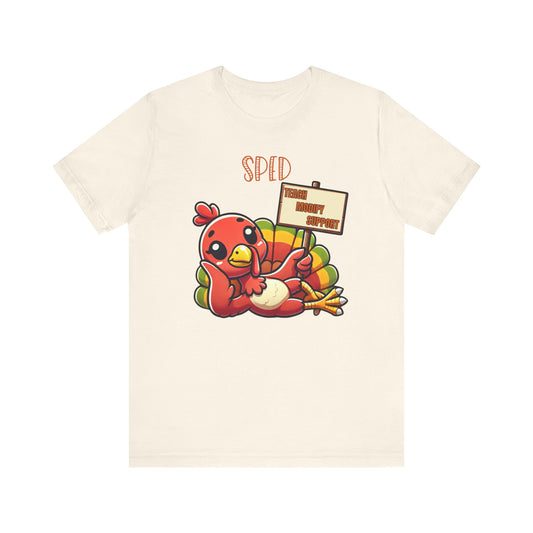 Thanksgiving SPED Unisex Jersey Short Sleeve Tee