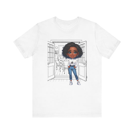 OT school, (BL, black hair) Jersey Short Sleeve Tee