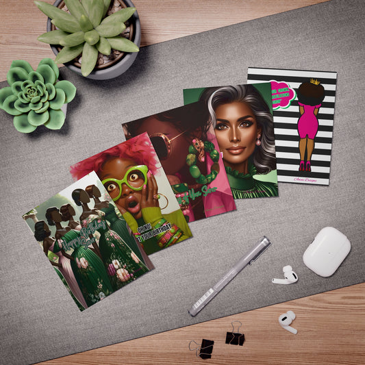 Multi-Design Greek-Inspired Greeting Cards (5-Pack) p/g