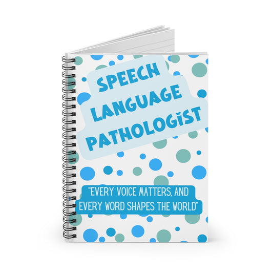 Speech Pathologist Spiral Notebook - Ruled Line