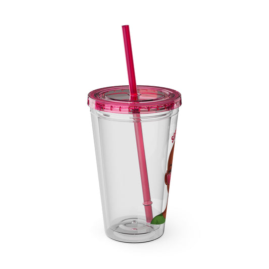 Soror Vibes p/g Sunsplash Tumbler with Straw, 16oz