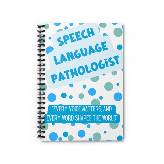 Speech Pathologist Spiral Notebook - Ruled Line